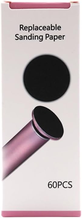 1 Box (60pcs) Replacement Sandpaper Pad Disks Discs (80 Grit&100 Grit) for Electric Foot File Callus Remover Machine