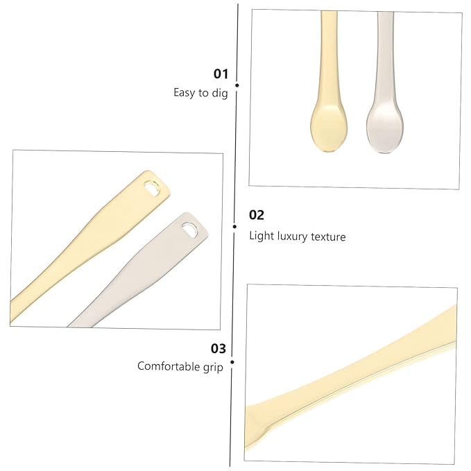 12pcs Face Cream Applicator Cosmetic Spoons for Skincare for Masks Creams Lotions Easy to Clean for Home Use and Beauty Routines