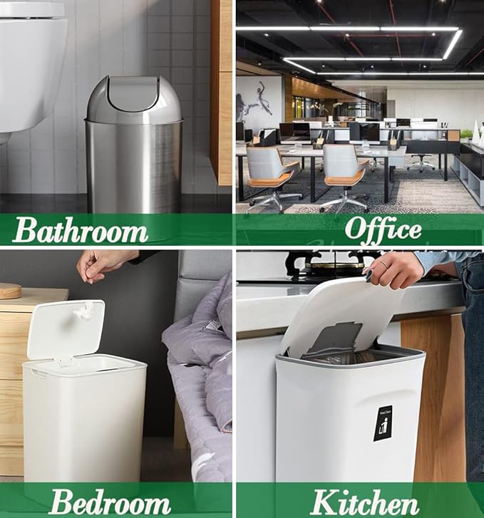 2.5 Gallon 120 pcs Small Black Trash Bags, Strong 2.5 Gallon 2.6 Gallon Garbage Bags, Bathroom Trash Can Bin Liners,Mini Bags Waste Basket Liner,Fit 6-10 Liter, 2-2.5 Gal-Black-120