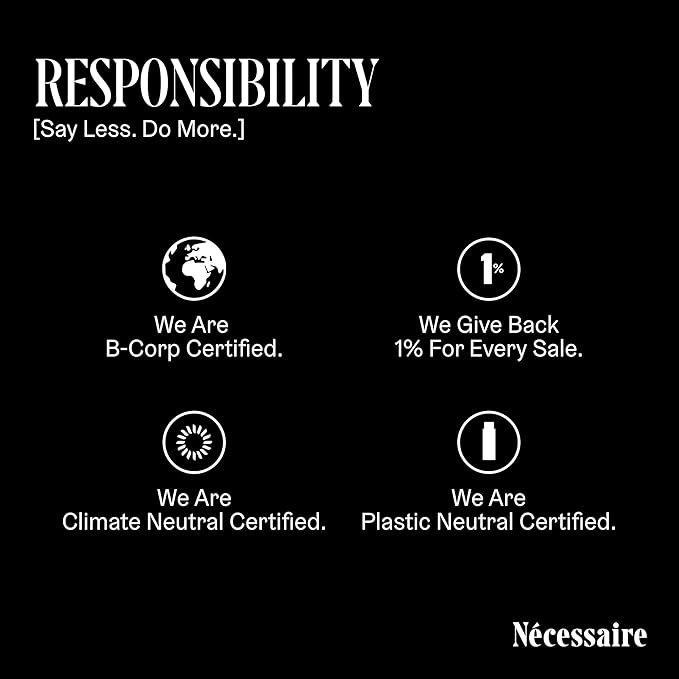 Nécessaire The Body Exfoliator. Eucalyptus. AHA/BHA/PHA. Resurface Skin. Smooth KP and Rough Patches. Hypoallergenic. Dermatologist-Tested. 180 ml / 6.1 fl oz