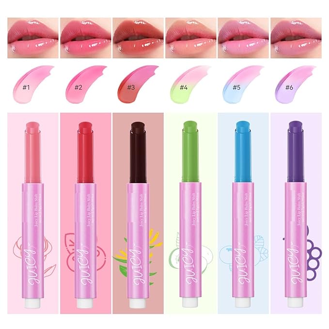 MAEPEOR Tinted Lip Balm 6 Colors Honeysuckle)