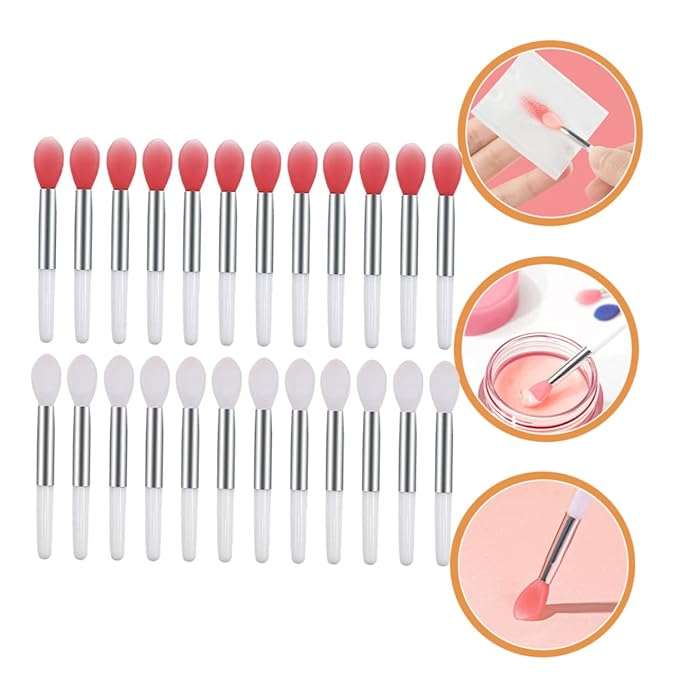 24pcs Silicone Lip Brush Lip Mask Applicators for Professional Home Use