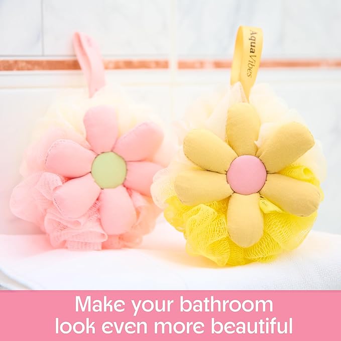 Bath loofah sponge- mesh pouf