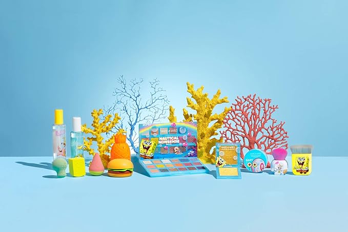 wet n wild SpongeBob SquarePants Purifying Setting Mist, 2-in-1 Face Cleanser & Makeup Setting Spray with Niacinamide & Centella - F.U.N. Edition