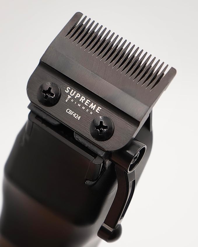 Supreme Trimmer Pro Clipper Lite | 210 Min Run Time Professional Hair Cutting Tool Set + Hair Comb, Scissors & Fade Blade | STC5000