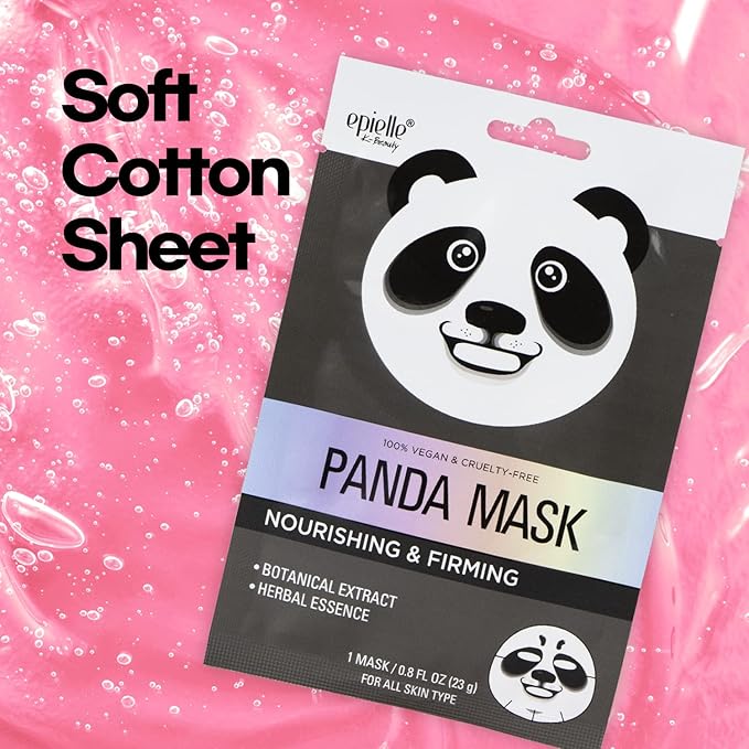 Epielle Animal Character Sheet Masks 12 Pack, Hydrating Face Mask with Hyaluronic Acid & Botanical Extract, Korean Skin Care, Girls Spa Party Favors, Sleepover, Self Care Gifts for Women