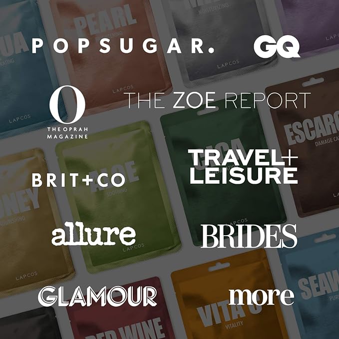 LAPCOS Charcoal Sheet Mask, Daily Face Tighten