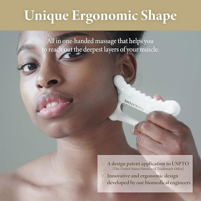 Natural Ceramic gua sha Massage Tool, face and Body guasha, Lymphatic Drainage Trigger, guasha Board, face Lift, Muscle Relief Massage Board