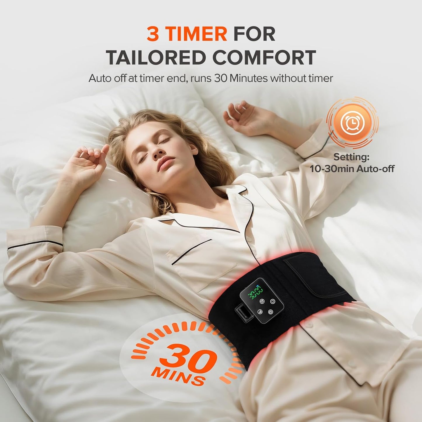 2-in-1 Cordless Red Light Therapy Belt, Wired & Wireless Controller 3000mAh Rechargeable Battery Magnetic LED Screen, 49" * 7" Wearable 660nm & 850nm Red Light Therapy Wrap Belt for Body Pain Relief