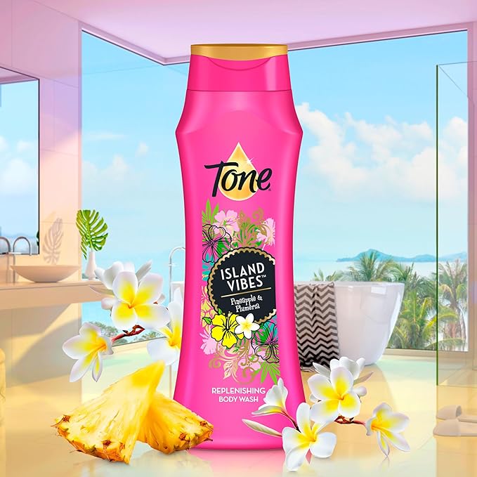Tone Body Wash, Island Vibes, 16 fl oz (Pack of 6)