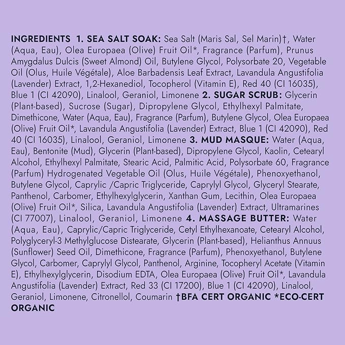 VOESH Pedi in a Box 4 Step Herb Trio - 3 Pack of Lavender Relieve, Eucalyptus Energy Boost & Herb Seed Oil Pedis, Spa Pedicure Kit, At-Home Pedicure