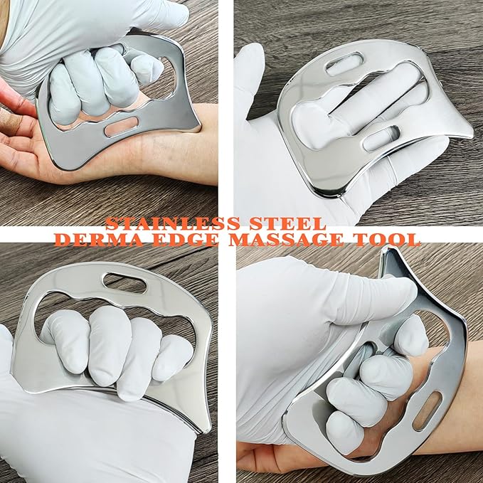 Stainless Steel Derma Edge Massage Tool & Scraping Massage Tools, Gua Sha Muscle Scraper Tool(UII-SD1C)