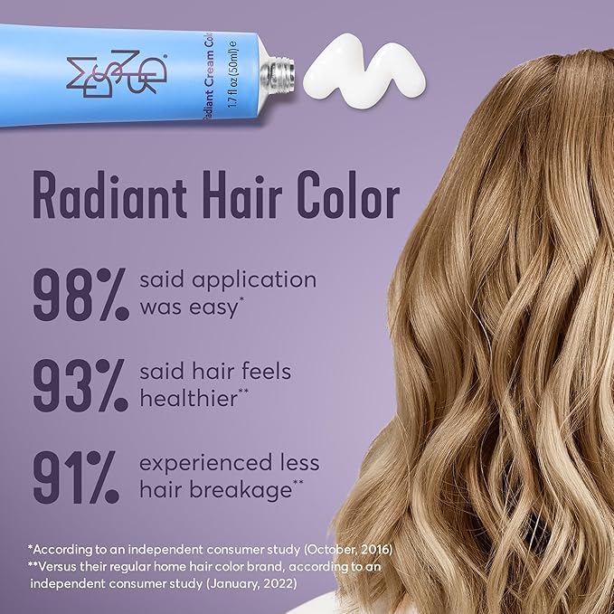 Madison Reed Radiant Hair Color Kit | 8.5NNA Dark Neutral Blonde (Lusia Blonde) 100% Maximum Gray Hair Coverage | Permanent Hair Dye for Resistant Grays | PPD-Free & Ammonia-Free | 2 Pack