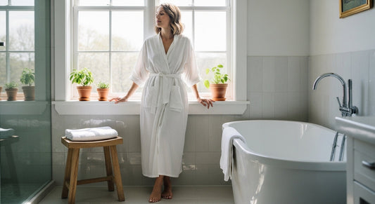 Calm and organized home space designed to support daily skincare routine