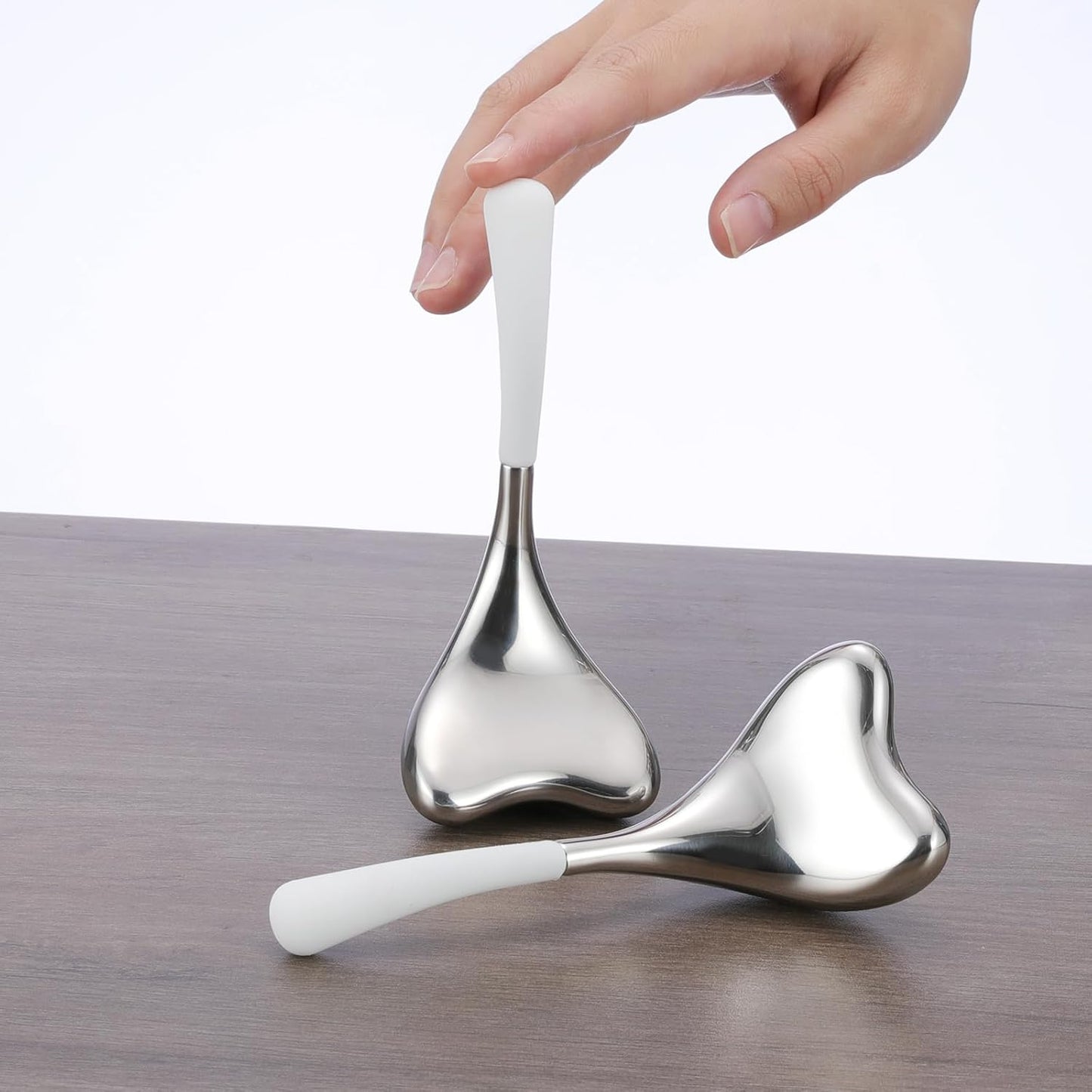 2-In-1 Gua Sha Cryo Sticks, Facial Skin Care Tools for Women Face and Eyes Massage, Unbreakable Stainless Steel Esthetician Supplies, Cooling Spa Ice Globes Roller with Carry Case