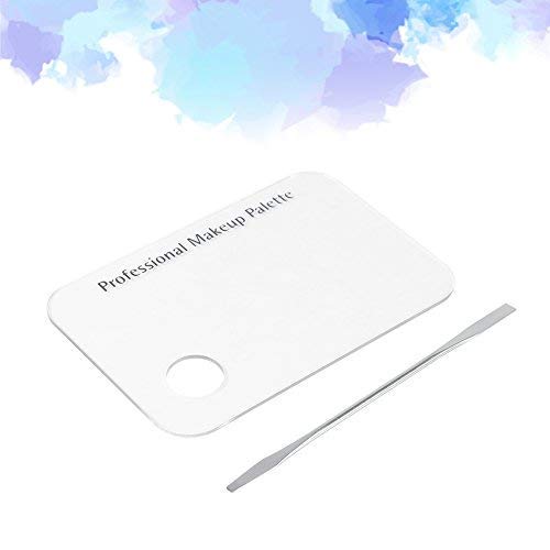 Makeup Palette with Spatula, Rotekt Clear Acrylic Makeup