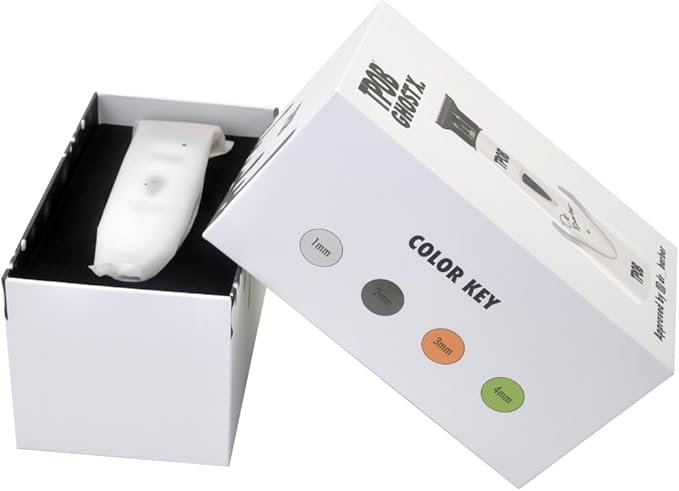 TPOB Ghost X Beard Trimmer Hair Clippers for Men, Professional Hair Trimmer DLC Blade Trimmer Cordless Rechargeable Edgers Clippers Electric Beard Trimmer Shaver for Home use or Barber (Ghost X White)