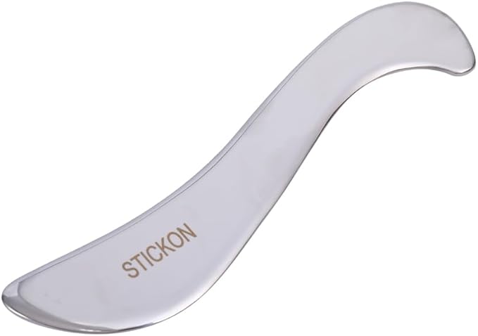 STICKON 2 in 1 Stainless Steel Gua Sha Muscle Scraper Tools Set,Physical Therapy Tools,Muscle Scraping Tool,Massage Scraper,IASTM Tools, Guasha Massage Scraper (STICKON-61)