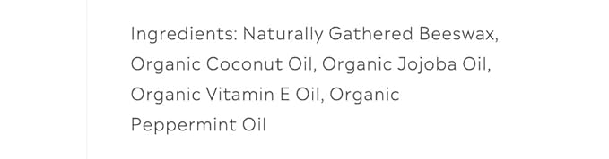 100% Natural Beeswax Lip Balm (Cool