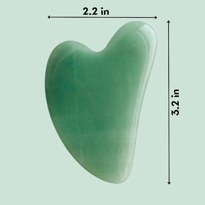 Mount Lai Jade Gua Sha Facial Tool – The Stone of Eternal Youth – 100% Genuine Jade Stone Face Sculpting Tool for Lymphatic Drainage, Puffiness Reduction & Timeless Radiance