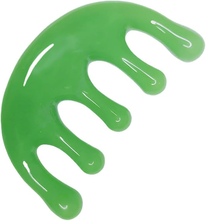 GSHOW Head Massager Scalp Resin Handheld Wide Tooth Gua Sha Comb Relax Massage Tool for Soothing Head Massage