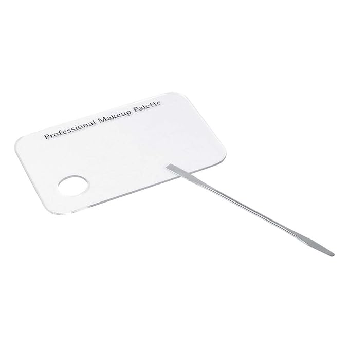Makeup Palette with Spatula, Rotekt Clear Acrylic Makeup