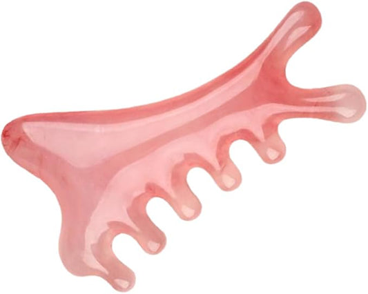 XQBX 4-in-1 Facial Gua Sha Tool – V-Lift Contour Sculptor for Defined Jawline & Cheekbones | Anti-Aging Face & Body Massager | Handcrafted Skincare Tool