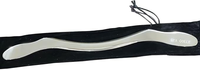 Muscle Scraper Stainless Steel Gua Sha Scraping Massage Tool,IASTM Tools, Great Soft Tissue Physical Therapy Used for Back, Legs, Arms,Neck (Long bar)