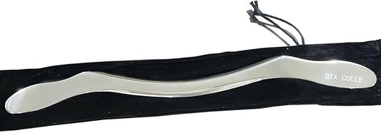 Muscle Scraper Stainless Steel Gua Sha Scraping Massage Tool,IASTM Tools, Great Soft Tissue Physical Therapy Used for Back, Legs, Arms,Neck (Long bar)