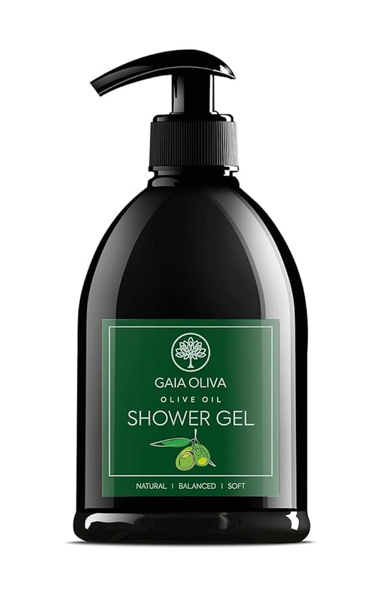 Olive Oil Shower Gel – Natural Body Wash with Green Tea, Hydrating, Moisturizing Body Wash for Women & Men, Plant-based Bath & Shower Gel for Dry Skin, 16.9 Fl Oz (Pack Of 1)