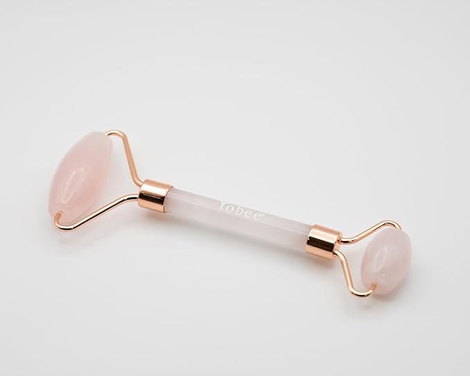 Yobee Face Roller Massager, Rose Quartz, Gua Sha Anti Aging Wrinkles Puffiness Acupressure Facial Skin Care Gift for Women