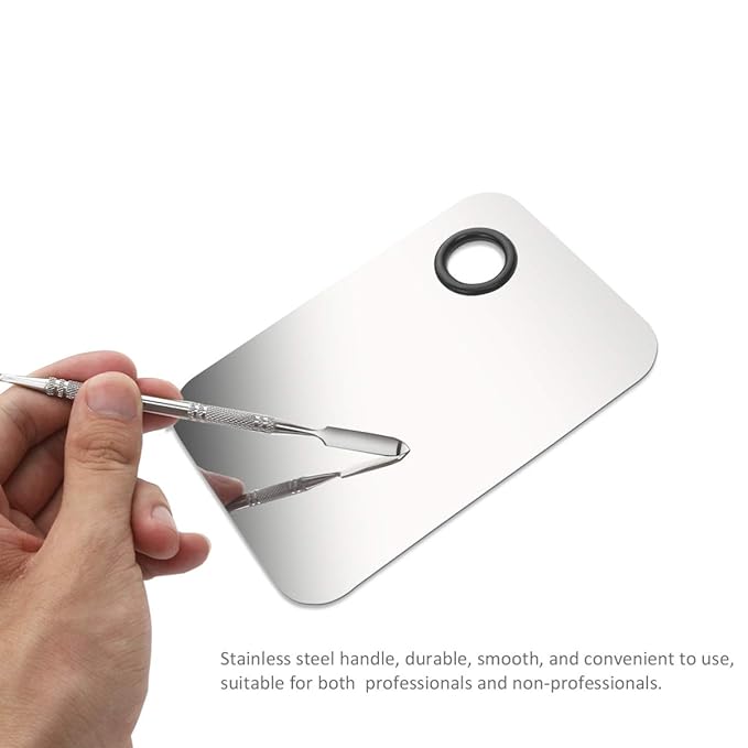 Makeup Palette, Stainless Steel Cosmetic Makeup Palette Professional