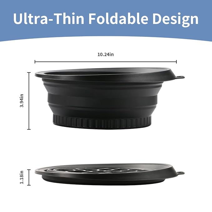 depvision Ice Bowl for Face Foldable Facial Ice Bath Bowl Kit Silicone Ice Pack Portable Face Ice Bath with Built-In Icetray for Cold Compress Skin Tightening Puffiness Relief Glowing Skin Beauty Tool