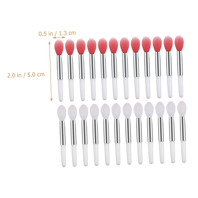 24pcs Lip Mask Lip Brush Silicone Applicator Makeup Brush for Women Tool