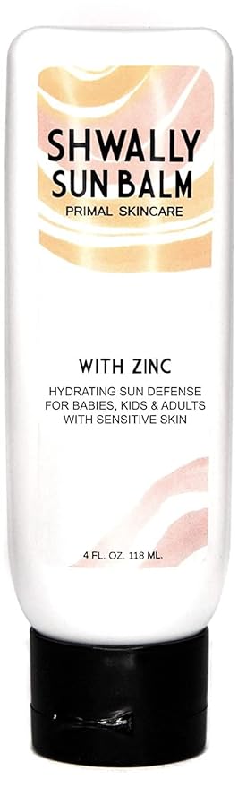 Zinc & Avocado Mineral SunBalm 30SPF, The Only Real Primal Sun Lotion, 100% Grass Fed Tallow, Avocado Oil and Non-Nano Zinc Oxide, Pregnancy and Nursing safe (4 Oz - Not Tinted)