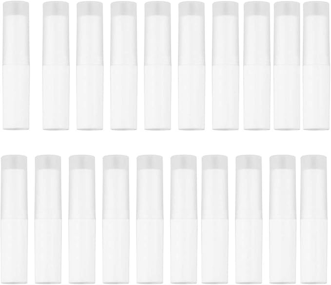 24PCS/4g White Empty Lipstick Lip Balm Balms