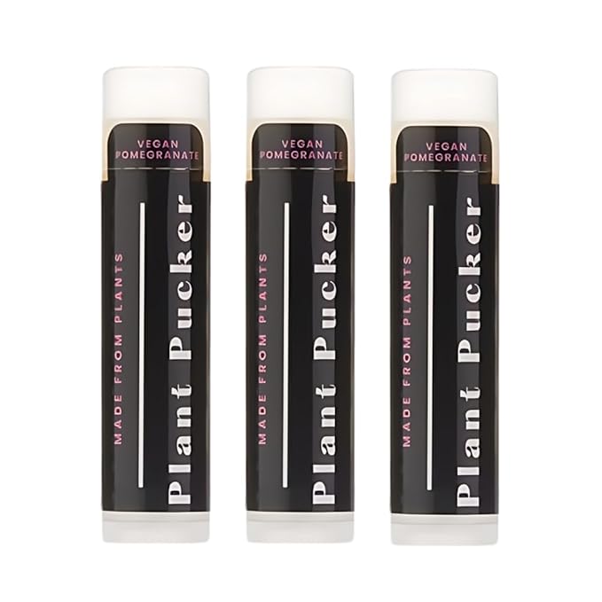 Vegan Lip Balm (3-Pack) (Pomegranate)