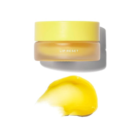 MAKE Beauty Lip Reset Overnight Lip Mask. Nourishing, Hydrating Lip Treatment for Dry, Flaky Lips. Plumps, Softens, and Smooths. Solar Citron Flavor