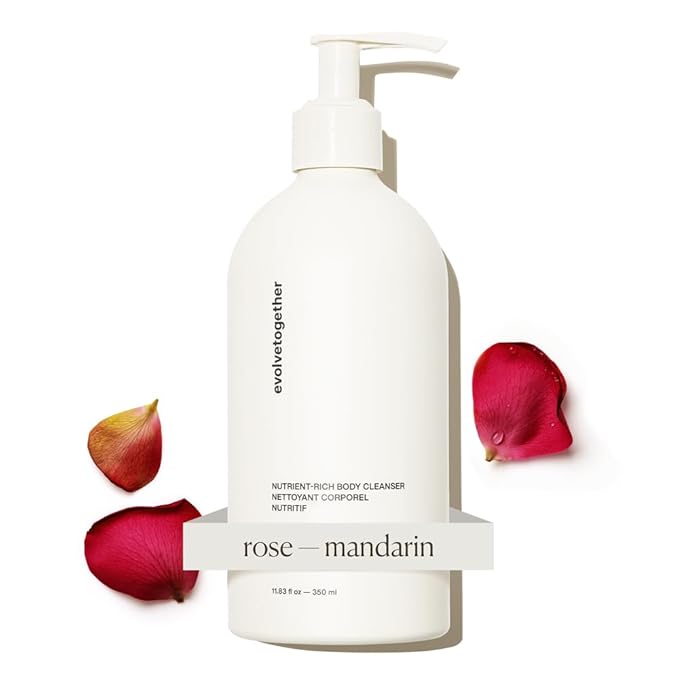 evolvetogether Nutrient-Rich Body Cleanser for Women & Men | Monaco – Mandarin, Oud & Patchouli | Cream-to-Oil Hydration, Gently Cleanses | Vegan, Cruelty-Free, Sulfate Free | (11.8 fl oz)