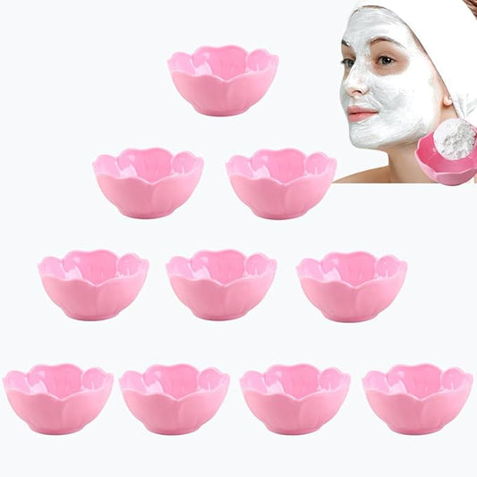 10 Pcs Essential Oil Bowl Set, 3.34 Inch Petal Mask Bowls Beauty Tool Skin Care Bowl Diy Face Mask MixingBowl for Home Salon, Pigment Preparation