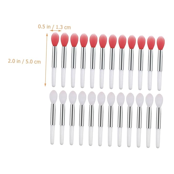 24pcs Silicone Lip Brush Lip Mask Applicators for Professional Home Use