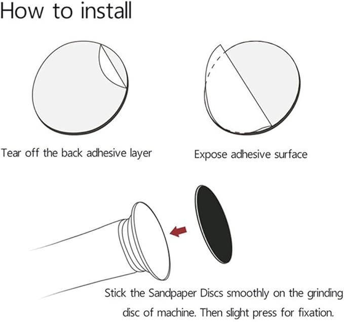 1 Box (60pcs) Replacement Sandpaper Pad Disks Discs (80 Grit&100 Grit) for Electric Foot File Callus Remover Machine