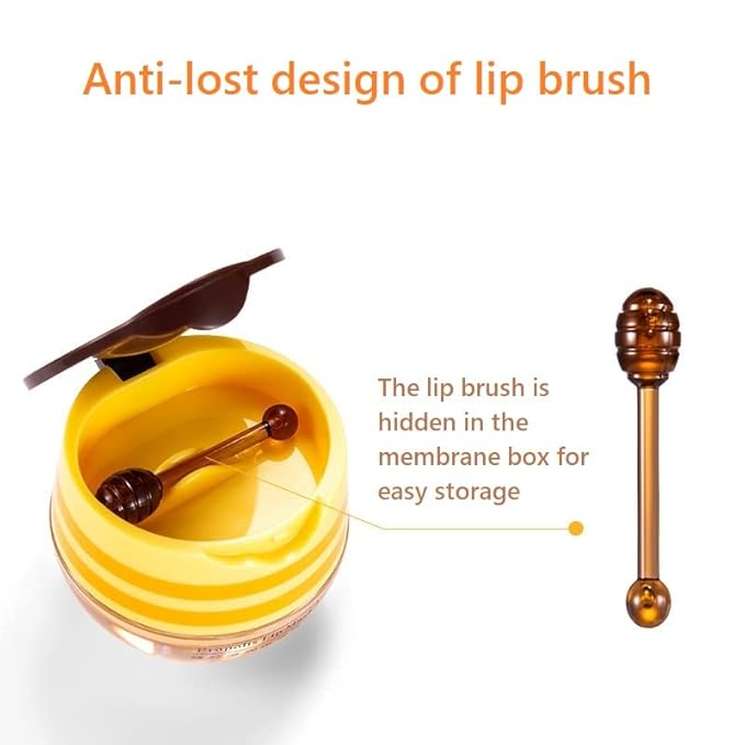 2 Pcs Lip Balm Honey Pot, Lip.