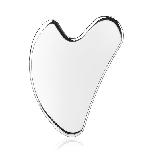 BTYMS Gua Sha Facial Tools, Heart Shaped Guasha Tool Stainless Steel Face Sculpting Tool