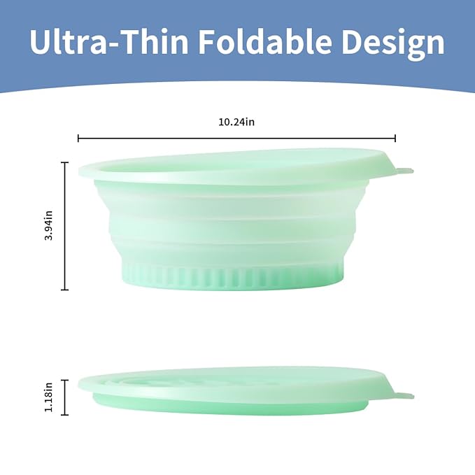 Facial Ice Bath Bowl Cold Bowl Ice for Face Kit Foldable Silicone Ice Pack Portable Face Ice Bath with Built-In Icetray for Cold Compress Skin Tightening Puffiness Relief Glowing Skin Beauty Tool