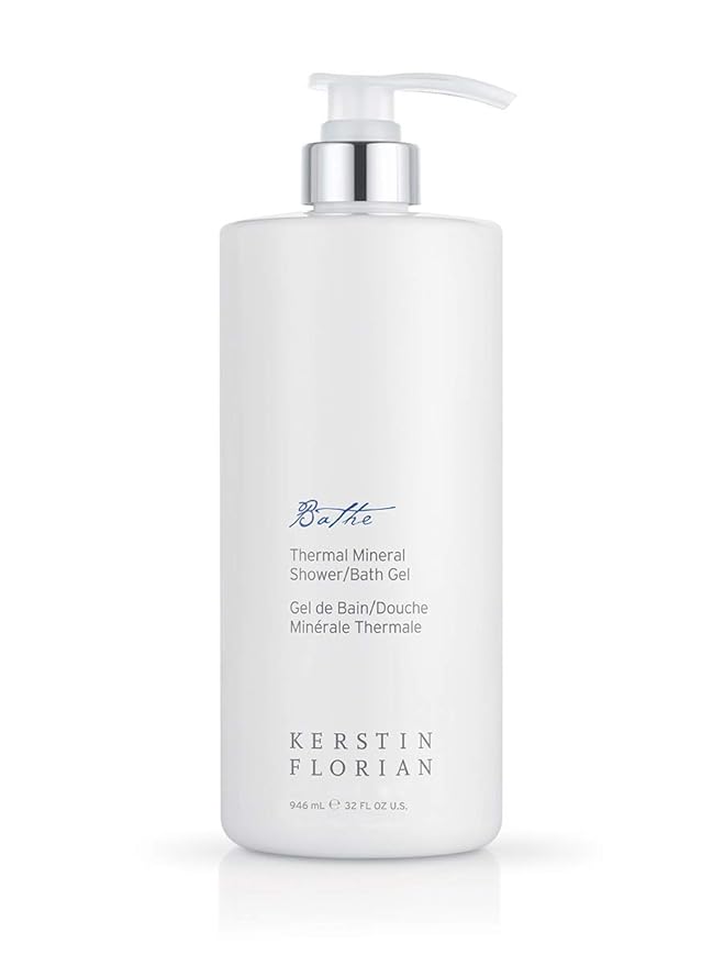 Kerstin Florian Thermal Mineral Shower and Bath Gel | Cleanse and Nourish Skin | Invigorating Mineral Body Wash | Use as Foaming Shower Gel or Bubble Bath (32 fl oz)