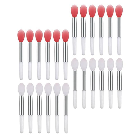 24pcs Lip Makeup Brush Silicone Lip Brush Mask Applicator Makeup Tools