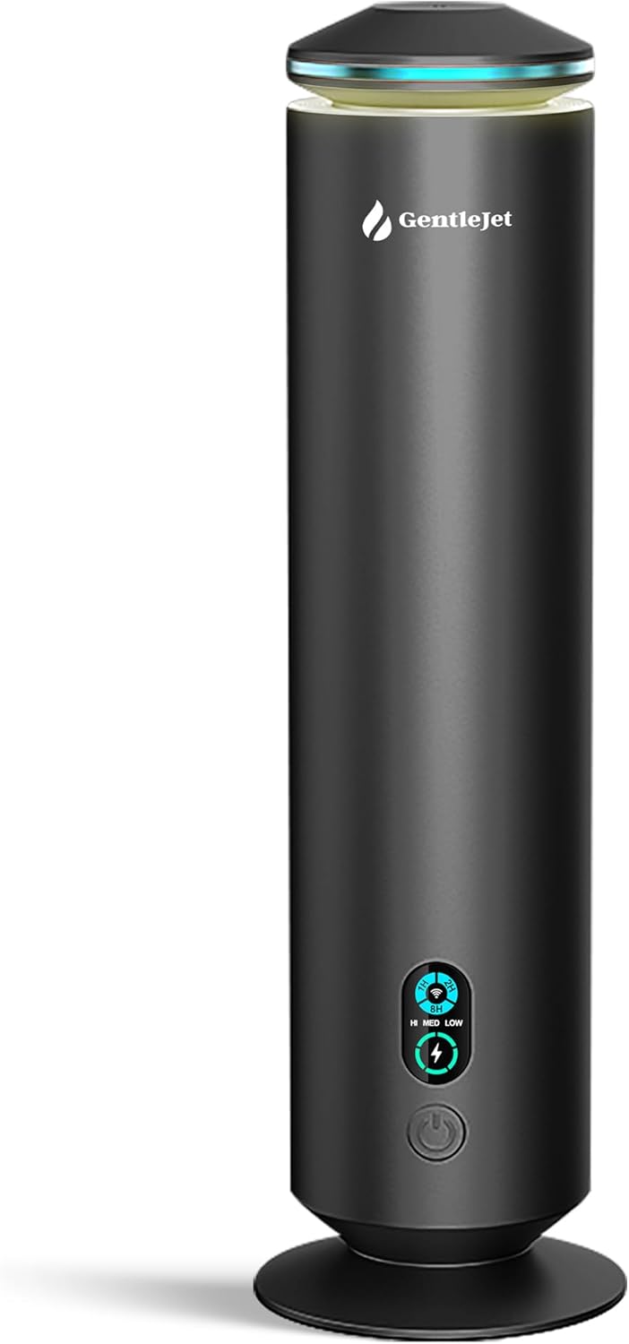 MajesticMist Waterless Essential Oil Diffuser - Aluminum Aromatherapy Scent Diffusers for Home, Room & Hotel, Quiet Aroma Diffuser 4oz, Remote Control, USB-C Powered, LED Display, 1000sq.ft