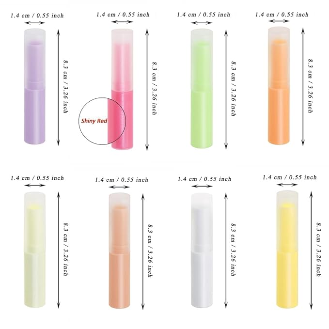 0.14oz Empty Flavored Lip Balm Container (Multicolor)