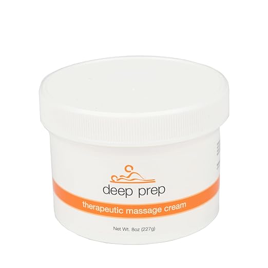 Rolyan Deep Prep Therapeutic Massage Cream, 8 oz